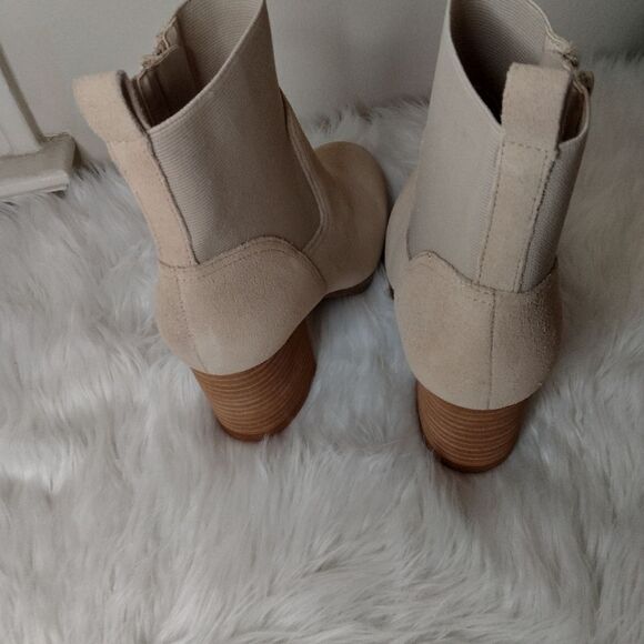 New Violet & Red loaded knit cuff bootie tan 7.5 - Picture 2 of 5